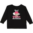 thumbnail image 3 of Inktastic Skateboarding Cute Girls Girls Long Sleeve Toddler T-Shirt, 3 of 5