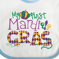 thumbnail image 4 of Inktastic My First Mardi Gras Boys or Girls Baby Bib, 4 of 4