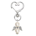 thumbnail image 1 of EGNMCR Keychains Angel Keychain Ring White/Blue Key Chain Baby Shower Favors Pendant Gifts Key chain, 1 of 1