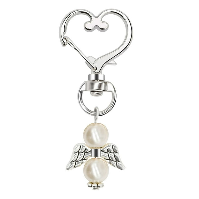 EGNMCR Keychains Angel Keychain Ring White/Blue Key Chain Baby Shower Favors Pendant Gifts Key chain