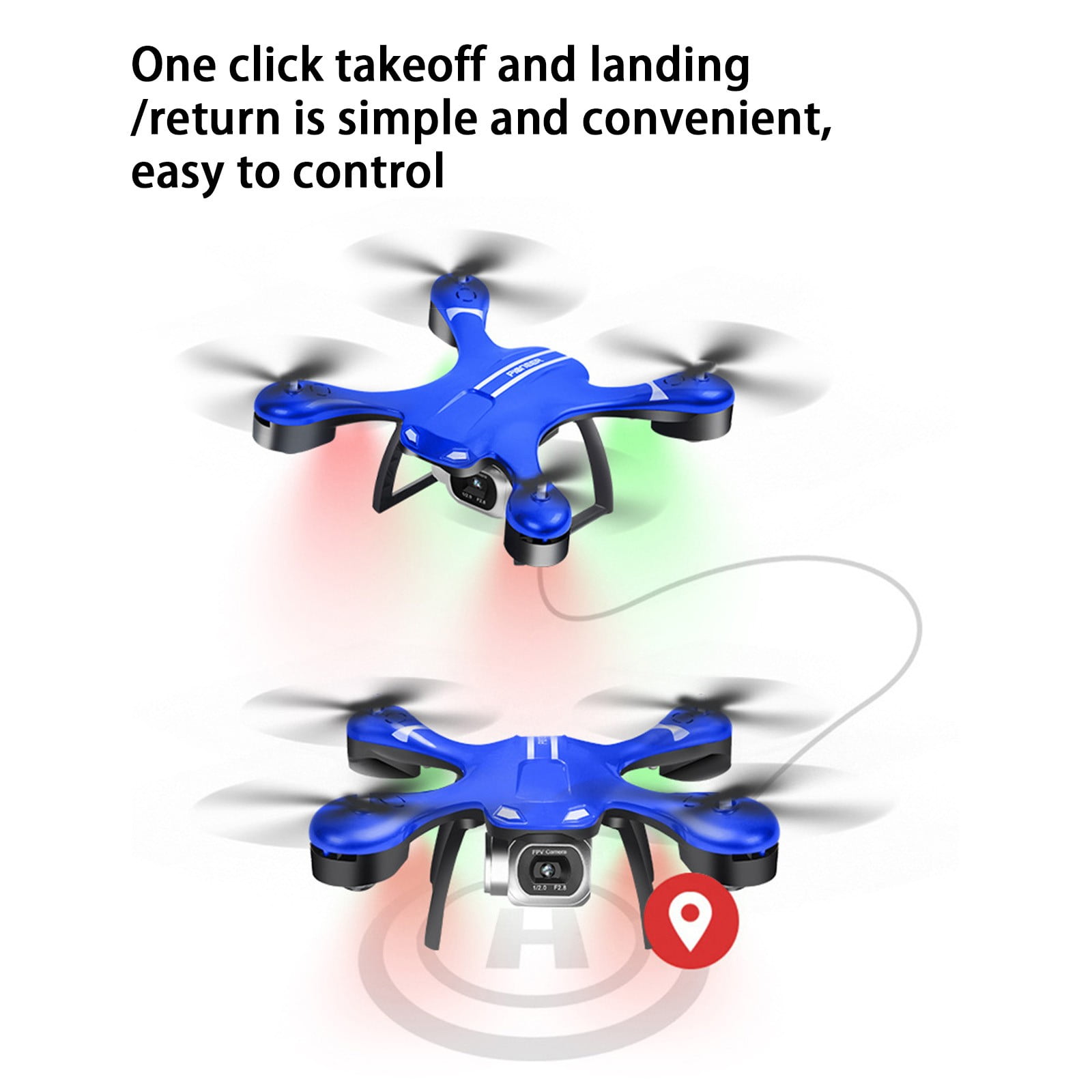 Drone with 8k High-Definition Dual Camera, 360°Stunt Roll, One Click Takeoff And Landing, Remote Control Toys Gifts for Boys And Girls