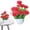 D, variant on Under $3 Artificial Potted Carnation Potted Carnation Set For Office Desk Greenery,Plastic (G) (1Pc)