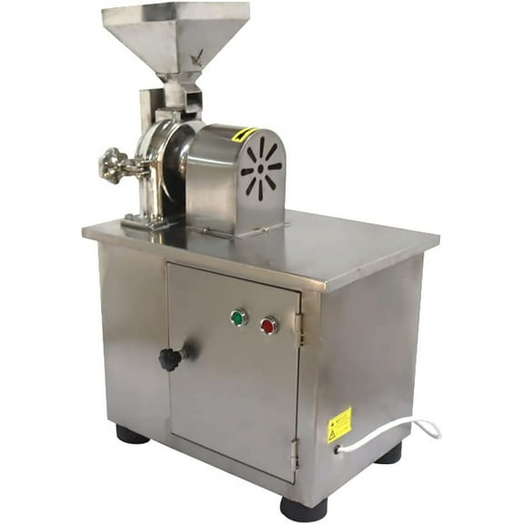 EQCOTWEA Universal Pulverizer Grain Grinder Powder Mill with 80 Mesh Screen Stainless Steel