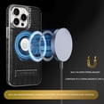 thumbnail image 4 of Allytechgroup Magnetic Case for iPhone 16 Pro, PU Leather Slim Phone Case with Kickstand Support Wireless Charging Shockproof Back Cover for iPhone 16 Pro, Darkblue, 4 of 8