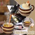 thumbnail image 2 of 3D Capybara Mugs 450ml Cute Capybara Coffee Mugs With Lid, Tea Mug, 2 of 8