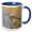 Blue/White, variant on 3drose, Long-billed Curlew, 15oz Mug