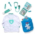 thumbnail image 4 of Melissa & Doug Doctor 3-in-1 Deluxe Collection Themed Gift Set – Costume Role Play, Puzzle, Water WOW! - FSC Certified, 4 of 9
