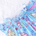thumbnail image 5 of Toddler Girls Spring Mermaid Dress Ruffle Sleeve Summer Sundress Dresses 4T (Mermaid-261), 5 of 6