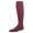 Burgundy, variant on Heavenly Heather Girls Opaque Tights - Girls - Female, 12-14, Chambray Heather