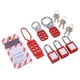 thumbnail image 2 of Kit de etiquetado de bloqueo eléctrico, juego de candado de seguridad con bolsa de bolsillo y cerrojo para uso industrial, 2 of 9