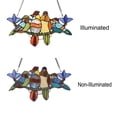 thumbnail image 3 of CHLOE Tropical Birds Tiffany-style Animal Design Window Panel 16" x 9", 3 of 4