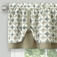 thumbnail image 3 of Achim Callie Window Curtain Tier Pair and Valance Set - 58x36 - Taupe/Silver, 3 of 4