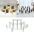 thumbnail image 2 of 3 Tiers Acrylic Cupcake Stand Tabletop Retail Display Rack Riser with Metal Legs, 2 of 8