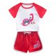 thumbnail image 1 of Odeerbi 1-12 Años Niños Niñas Conjuntos de Verano Estampado Dinosaurio Algodón Manga Corta Raglan Camisas Pantalones Cortos Conjunto de Dos Piezas, 1 of 3