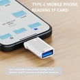 thumbnail image 3 of FIEWESEY USB C to USB Adapter USB C Male to USB 3.0&TF Card Reader Female Adapter Fit For MacBook Pro Air , iPad Pro Samsung Notebook Dell XPS iPhone 15 Pro Max and More Type C Devices - Silver,3 Pcs, 3 of 8
