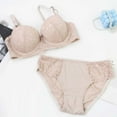 thumbnail image 4 of HongQid Womens Seamless Bra Underwire Matching Bra And Panty Set Comfort Push Up Bras Buttery Soft Wired Bralette Full Coverage Sport Everyday Bra, 4 of 6