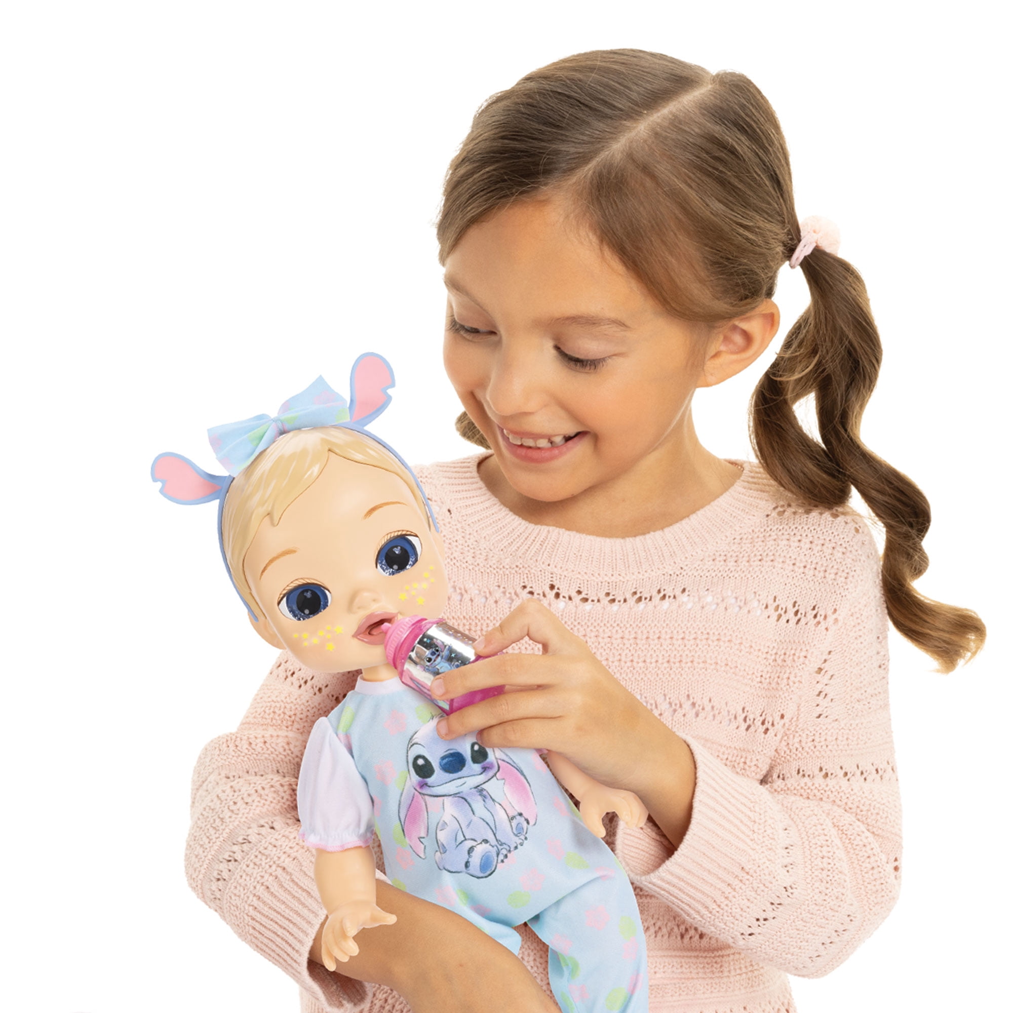 Disney Darlings Deluxe Stitch Feature Blue Eye Baby Doll for Child Ages 2+