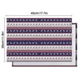 thumbnail image 5 of Dark Blue Christmas Reindeer and Donkey Pattern Summer Placemats Table Placemats Set Of 6-Linen Kitchen Washable Placemats Table Mats 11.8"x17.7" Non-Slip Heat Resistant, 5 of 5