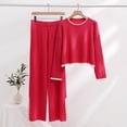 thumbnail image 2 of Winter Savings Clearance! Lindreshi Loungewear Sets for Women 2 Piece Women Summer Pants Printing Short Sleeved Shirt Casual Two Piece Suit, 2 of 5