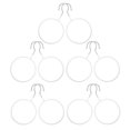thumbnail image 1 of Tie Hanger 10Pcs Scarf Organizer for Closet Use with White Finish, 1 of 5