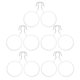 thumbnail image 1 of Tie Hanger 10Pcs Scarf Organizer for Closet Use with White Finish, 1 of 5