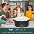 thumbnail image 5 of Programmable Slow Cooker with Timer Keep Warm - Small Kitchen Appliance for Family Dinners, 5 of 5