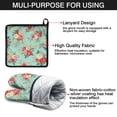 thumbnail image 7 of Pioneer Flower Kitchen Oven Mitt and Pot Holder Sets 4 Pcs for Baking, Cooking and Grilling, Heat Resistant Up To 392 °F, 7 of 7