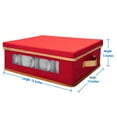 thumbnail image 3 of Simplify Non-Woven Polyester 12 Count China Mug & Cup Storage Box in Red, 3 of 7