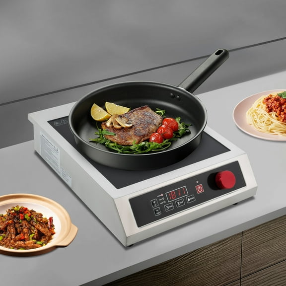 Commercial Induction Cooktop Powerful Electric Induction Burner W/Digital Sensor
