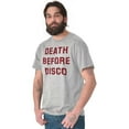 thumbnail image 4 of Death Before Disco Classic Quote Men's Graphic T Shirt Tees Brisco Brands X, 4 of 4