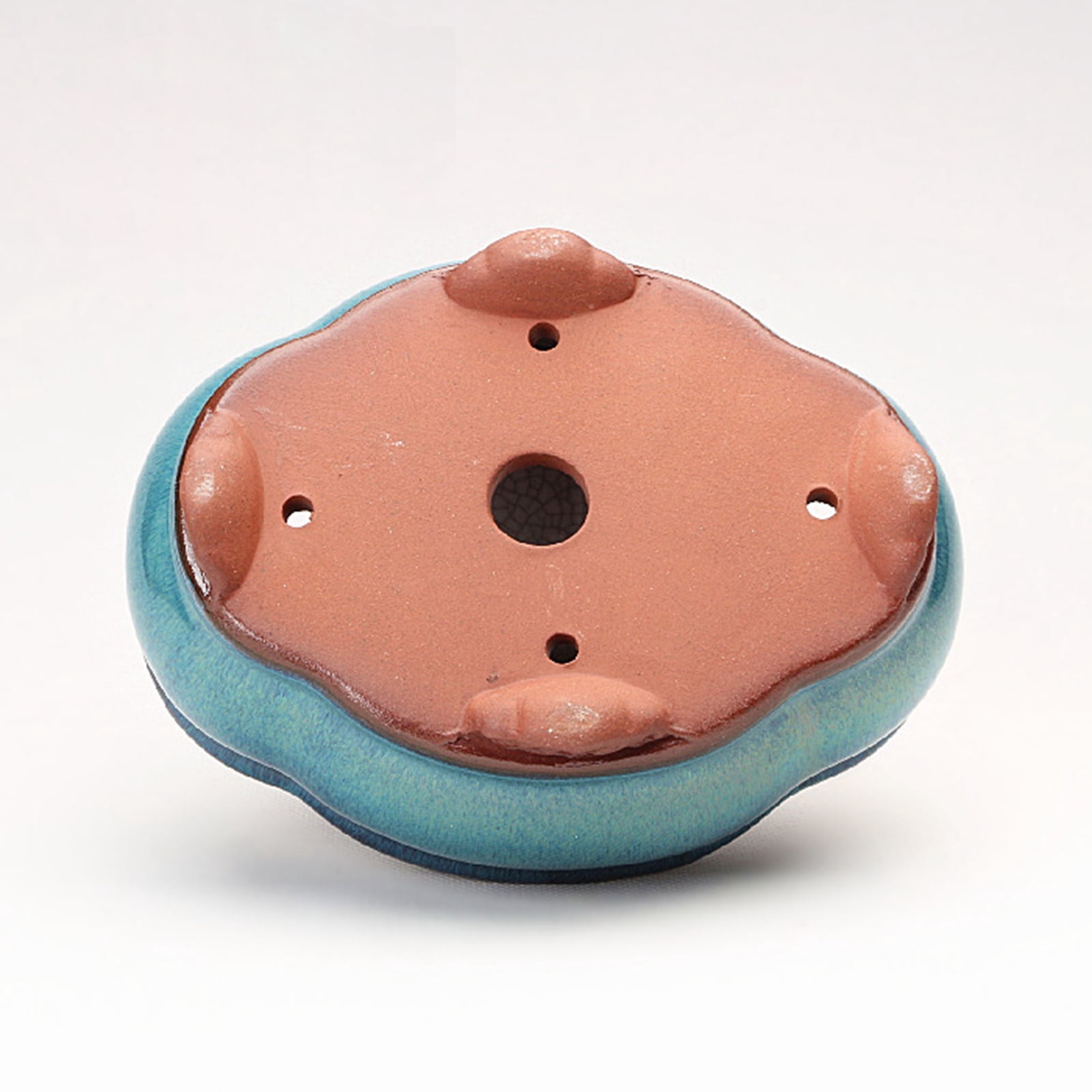 2 Pcs Yixing Garden Planter Pots Clay Pottery Flower Pots with Drainage Hole Small Succulent Nursery Pots Miniature Ceramic Plant Pots