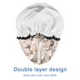 thumbnail image 4 of Shower Caps,Cute Hedgehog Pattern with Flowers Waterproof Shower Cap for Women 4 Pieces,Double Reusable Hair Cover for Shower PEVA Elastic Stretch Hem, 4 of 7
