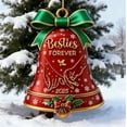 thumbnail image 4 of Christmas Cow Bells for Decoration 3.9in 2025 Forever Christmas Clock Accessories Christmas Festival Decoration, 4 of 6