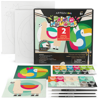 Paint By Numbers For Student Ages 8-12, 10*8color By Number For Student  Framed Canvas With 18 Acrylic Paint Pots And 6 Brushes, Students'paint By  Number, Arts And Crafts Art Supplies For Age