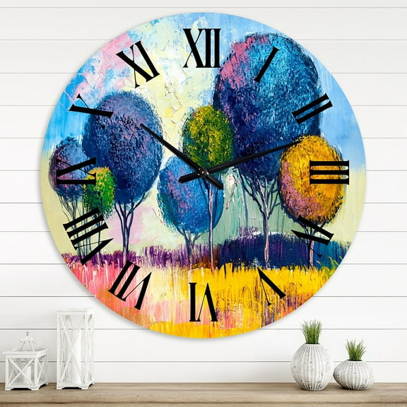 Designart 1 in Modern,Contemporary Wall Clock