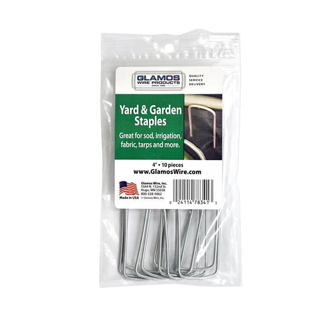 Glamos Landscape Staples 10"x1"x10" Steel 500-Pack Stakes 83210 