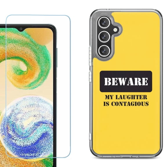 Phone Case for Samsung Galaxy A17 5G, with Screen Protector, by OneToughShield - Laughter