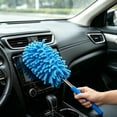 thumbnail image 4 of Microfiber Extendable Hand Duster - Washable Telescopic Pole Car Cleaning Brush, Retractable for High Shelves, Ceiling (Blue, 1 Pack), 4 of 5