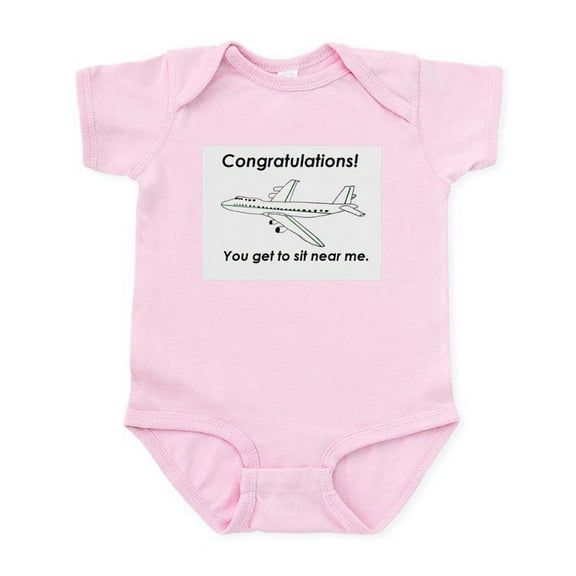 CafePress - Airplane1 Body Suit - Baby Light Bodysuit, Size Newborn - 24 Months