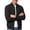 Black, variant on Business Casual Bomber Jacket Men Ribbed Collar Casual Windproof Jackets Solid Color Lightweight Varsity Jacket with Zipper Pockets Red M