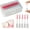 Red, variant on Dental Floss Picks Soft Silicone interdental Brush, Braces Brush, Floss Picks for Teeth, Disposable interdental Brush, Suitable for Cleaning Teeth Health(160pcs/1set)