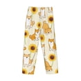 thumbnail image 5 of Kll Mens Pajama Pants For Men,Mens Lounge Pants,Funny Gifts For Men,Men'S Pajama Bottoms-Shiba Inu Dog And Sunflower, 5 of 9