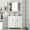 White, variant on EUROCO 36'' Bathroom Vanity with Top Sink and Mirror Cabinet, Modern Bathroom Storage Cabinet with 2 Soft Closing Doors and 2 Drawers, Single Sink Bathroom Vanity