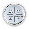 thumbnail image 3 of Medidor De Alarma De La Embarcación, 52mm De Voltio Multifunción Volt Temperador De Agua Aceite De Alarma De Alarma Con Indicador De Alarma De 4 Lados 12/24V Juego De Calibre, 3 of 8