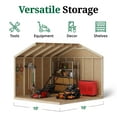 thumbnail image 6 of Little Cottage Co. 10x10 Value Gable Shed, Outdoor Wood Storage Do-It-Yourself Precut Kit, 6 of 13