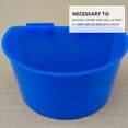 thumbnail image 4 of unbranded 10Ud Tazas De Para Plásticas Resistentes Con Semicircular Para Jaulas Color Azul, 4 of 8