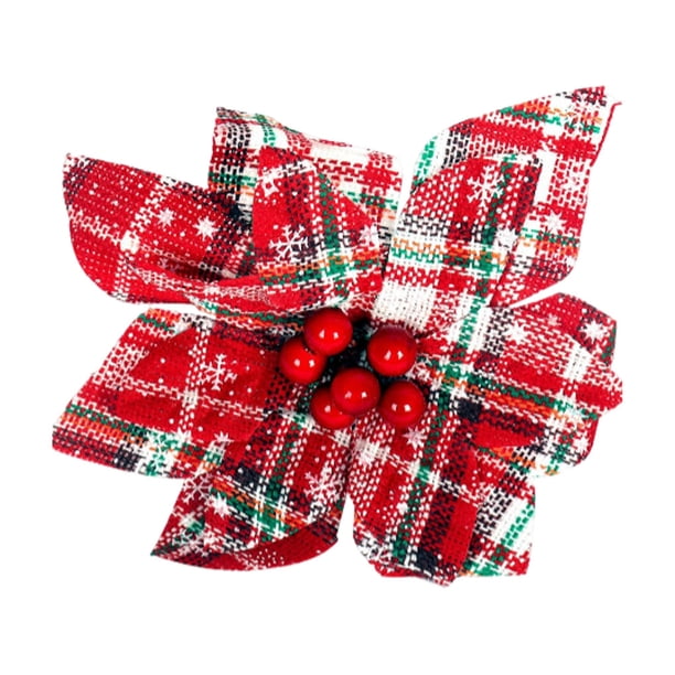 Yuarrent Flor artificial de Navidad Festival de vacaciones Guirnalda temática Decoración colgante Atmósferas Guirnalda Adorno Arte interior Kits de decoración para fiestas Vistoso Yuarrent HA069951-02