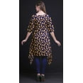 thumbnail image 2 of Bimba Kurti Asymétrique à Imprimé Floral de Roses Grandiflora Bleues pour Femmes, Robe d'Été Indienne Tunique, Moyen, 2 of 6