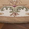 thumbnail image 3 of SAFAVIEH Aubusson Albus Medallion Area Rug, Beige/Ivory, 6' x 6' Round, 3 of 10
