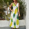 thumbnail image 4 of Lunarable Pineapple Sleeveless Dress Female Clothing Dress Women Summer 2025 Dress, 4 of 7